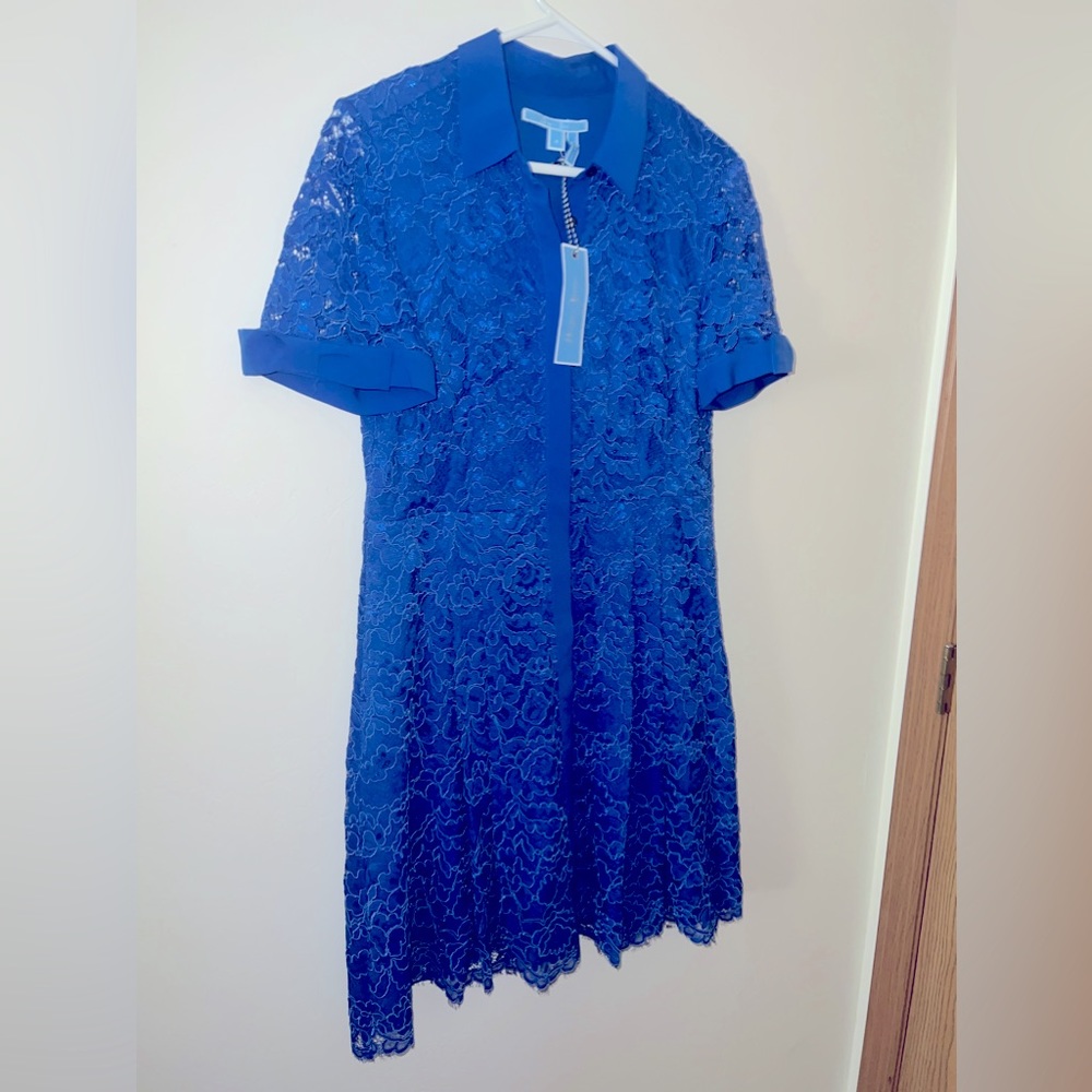 NWT Draper James Blue Sapphire/Blue Lace Dress. Never Worn! Original $195